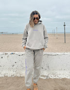 Elevated Faith Gray Sweatpants with Peace Design, part of Christian Apparel collection for casual comfort