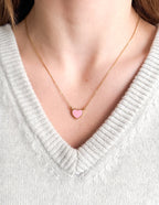 Gold Heart Necklace from Elevated Faith, a perfect piece of Christian Jewelry for everyday wear