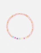 Elevated Faith Christian Jewelry Bracelet with pastel beads spelling PROSPER in colorful letters