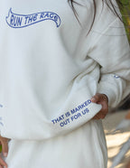 Elevated Faith Christian Crewneck Sweatshirt with inspirational text and comfortable fit