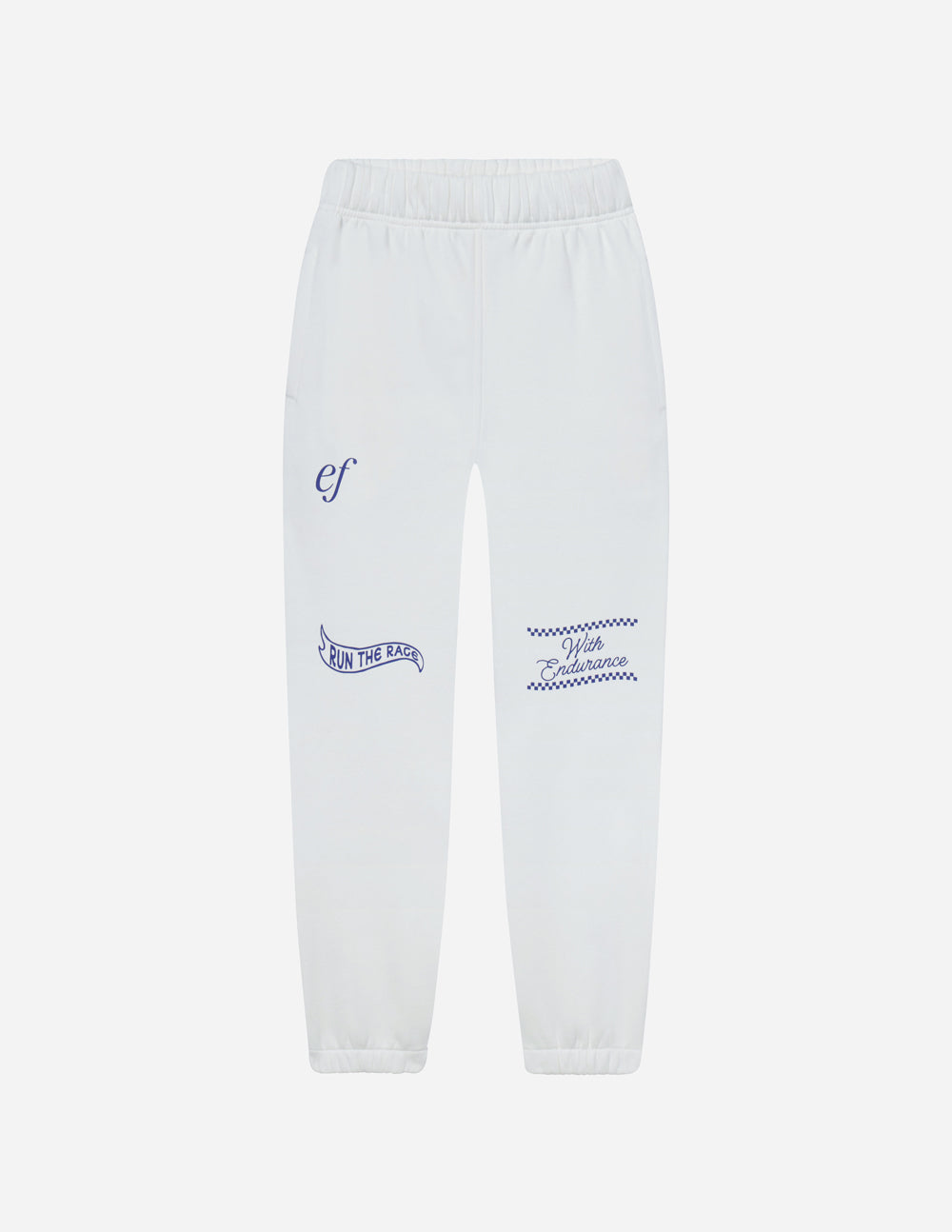 Elevated Faith White Sweatpant with Unique Graphics for Comfortable Christian Apparel