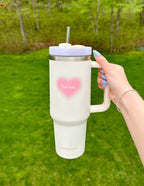 Elevated Faith Christian Gifts Tumbler with Savior design and reusable straw for faith-inspired hydration