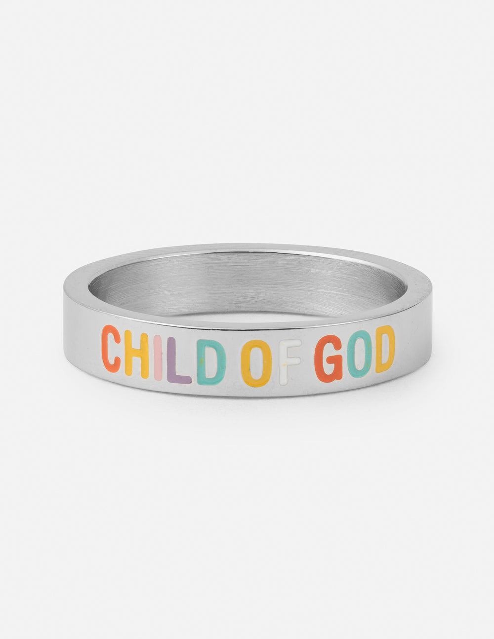 Elevated Faith Child of God Ring in Silver as a piece of meaningful Christian Jewelry