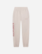 Elevated Faith Sweatpants with 'Strength' print, designed as comfortable Christian Apparel