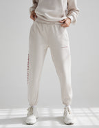 Elevated Faith Sweatpants in Cream Color featuring Christian Apparel Design for Comfort and Style