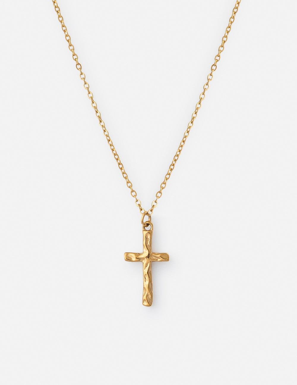 Textured Cross Necklace - RepThe1 Christian Apparel