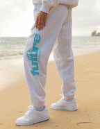 Elevated Faith Grey Sweatpants featuring 'The Future is Bright' print, a trendy choice in Christian Apparel