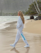Elevated Faith Christian Apparel Sweatpants in Gray, perfect for comfortable beach outings