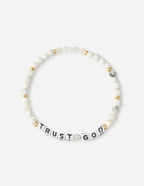 Elevated Faith Christian Jewelry Bracelet featuring beads and the message TRUST GOD