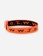 Elevated Faith Christian Jewelry Bracelet in bold orange and black with a motivational design