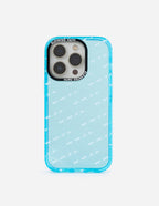 Elevated Faith Christian iPhone Case in blue with a stylish transparent design