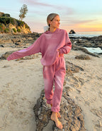 Elevated Faith Pink Tie-Dye Sweatpants for Women, part of Christian Apparel collection