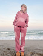 Elevated Faith Pink Tie-Dye Sweatpant for Women, part of Christian Apparel collection, perfect for casual wear