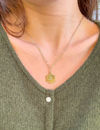 Gold Star Necklace by Elevated Faith featuring the phrase Holy Maker, perfect Christian Jewelry