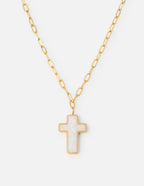 Elevated Faith Gold Chain Necklace with Cross Pendant, a beautiful piece of Christian Jewelry