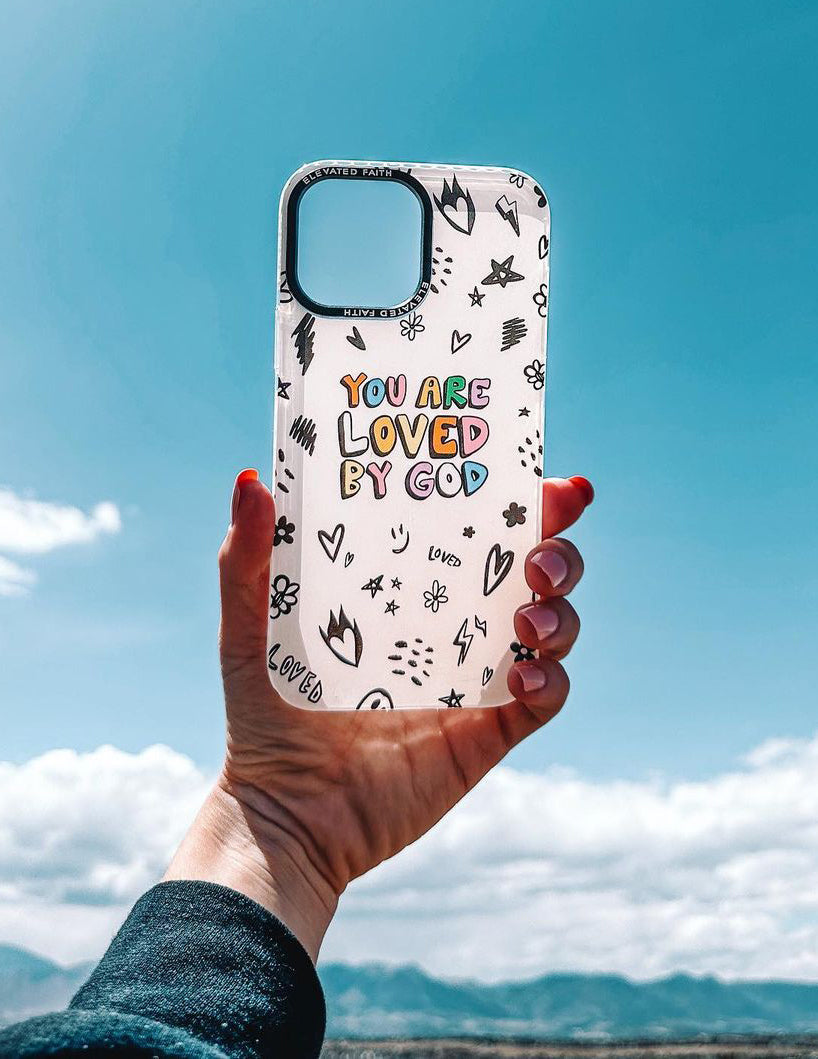White You Are Loved By God Phone Case