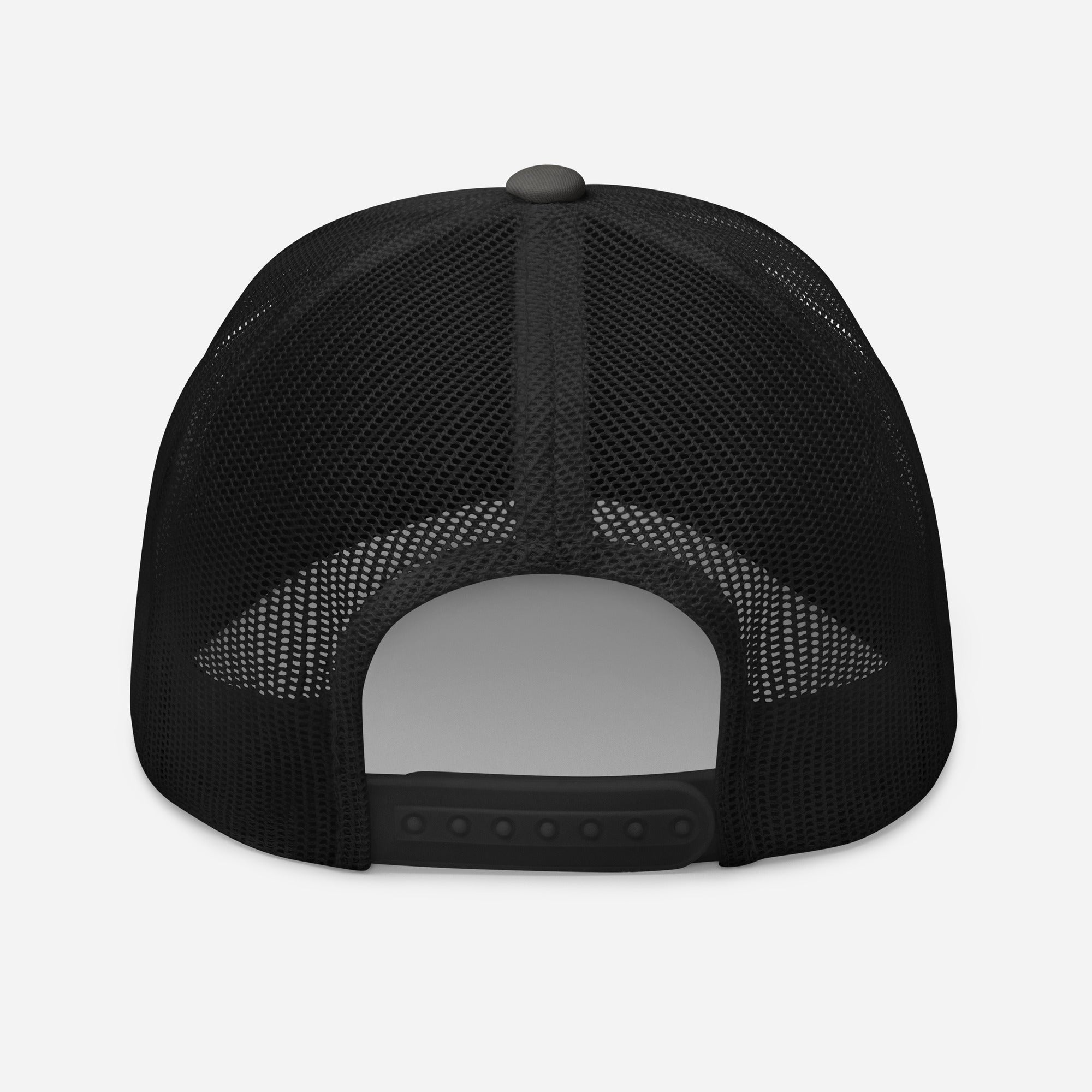 Black Christian Embroidered Hat with Mesh Back for Breathable Comfort and Style