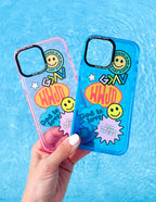 Elevated Faith Christian iPhone Case with colorful stickers and fun designs for stylish protection