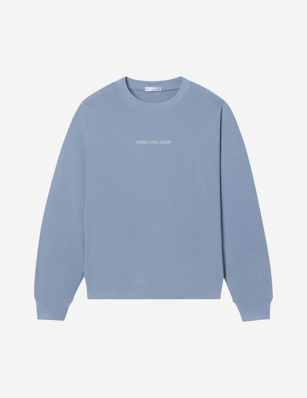 Elevated Faith Christian Apparel T-Shirt in light blue with 'Come Lord Jesus' lettering