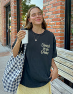 Elevated Faith Christian Apparel T-Shirt in black with 'Created by the Creator' design for casual wear