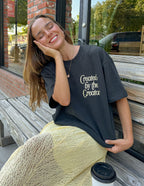 Elevated Faith Christian Apparel T-Shirt in Black with 'Created by the Creator' Design