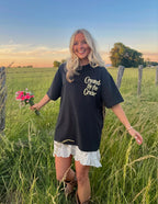 Elevated Faith Christian Apparel T-Shirt in black with 'Created by the Creator' text for stylish faith wear