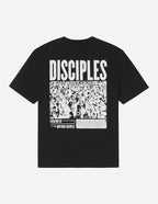 Elevated Faith Black Christian Apparel T-Shirt featuring a bold Disciples graphic on the back