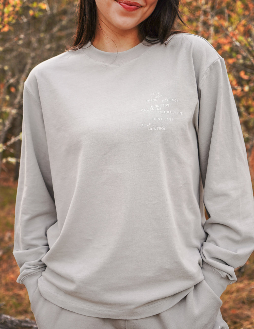 Elevated Faith Christian Apparel T-Shirt in light gray with a relaxed fit and soft material