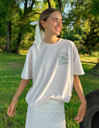 Elevated Faith Christian Apparel T-Shirt in light color with 'The Future is Bright' graphic design