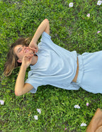 Light blue Elevated Faith Christian Apparel T-Shirt perfect for casual comfort and style