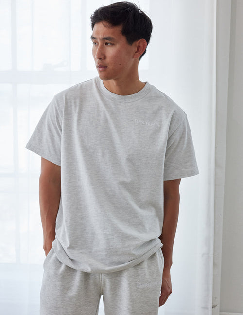 Elevated Faith Gray Christian Apparel T-Shirt with a Casual Fit for Everyday Wear