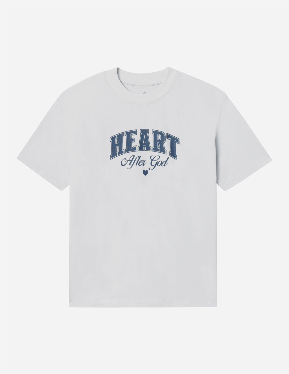 Elevated Faith Christian Apparel T-Shirt in white with 'Heart After God' design on the front