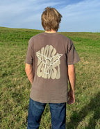 Elevated Faith Christian Apparel T-Shirt featuring a dove and bold text design on the back