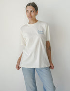 Elevated Faith Christian Apparel T-Shirt in cream with 'Jesus Friends' printed on the front