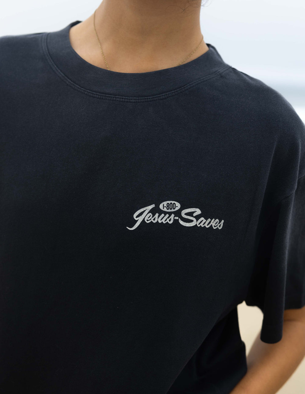 Elevated Faith Christian Apparel T-Shirt featuring Jesus Saves design in black