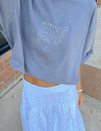 Elevated Faith Christian Apparel T-Shirt in Gray with Living Water graphic design