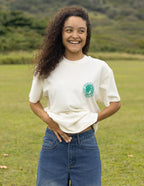 Elevated Faith Christian Apparel T-Shirt in Soft White with Logo Design for Comfortable Wear