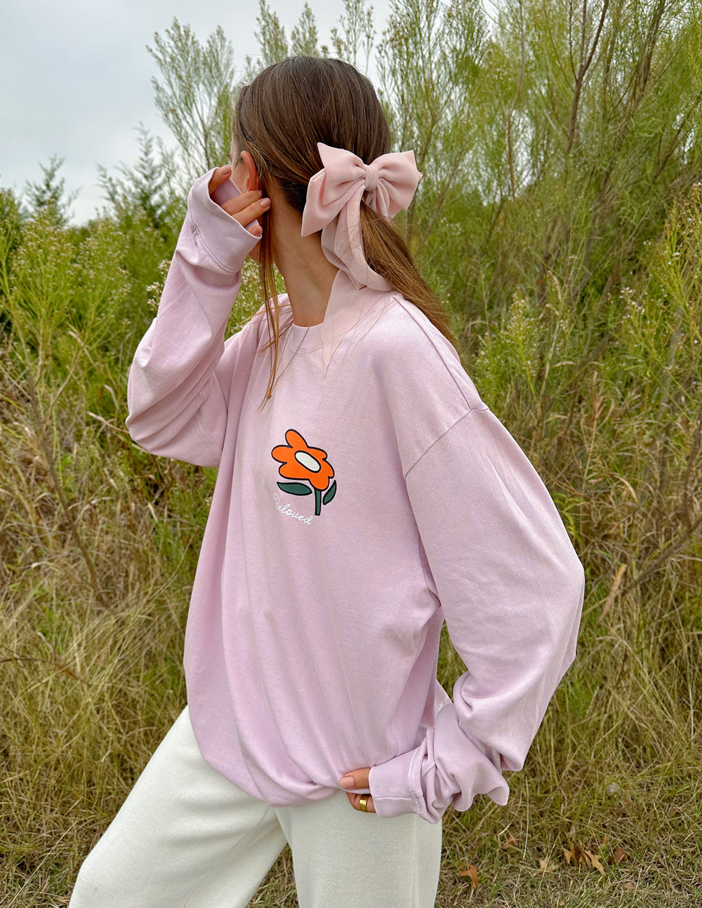 Elevated Faith Pink Christian Apparel T-Shirt with a Floral Design for Casual Outfits