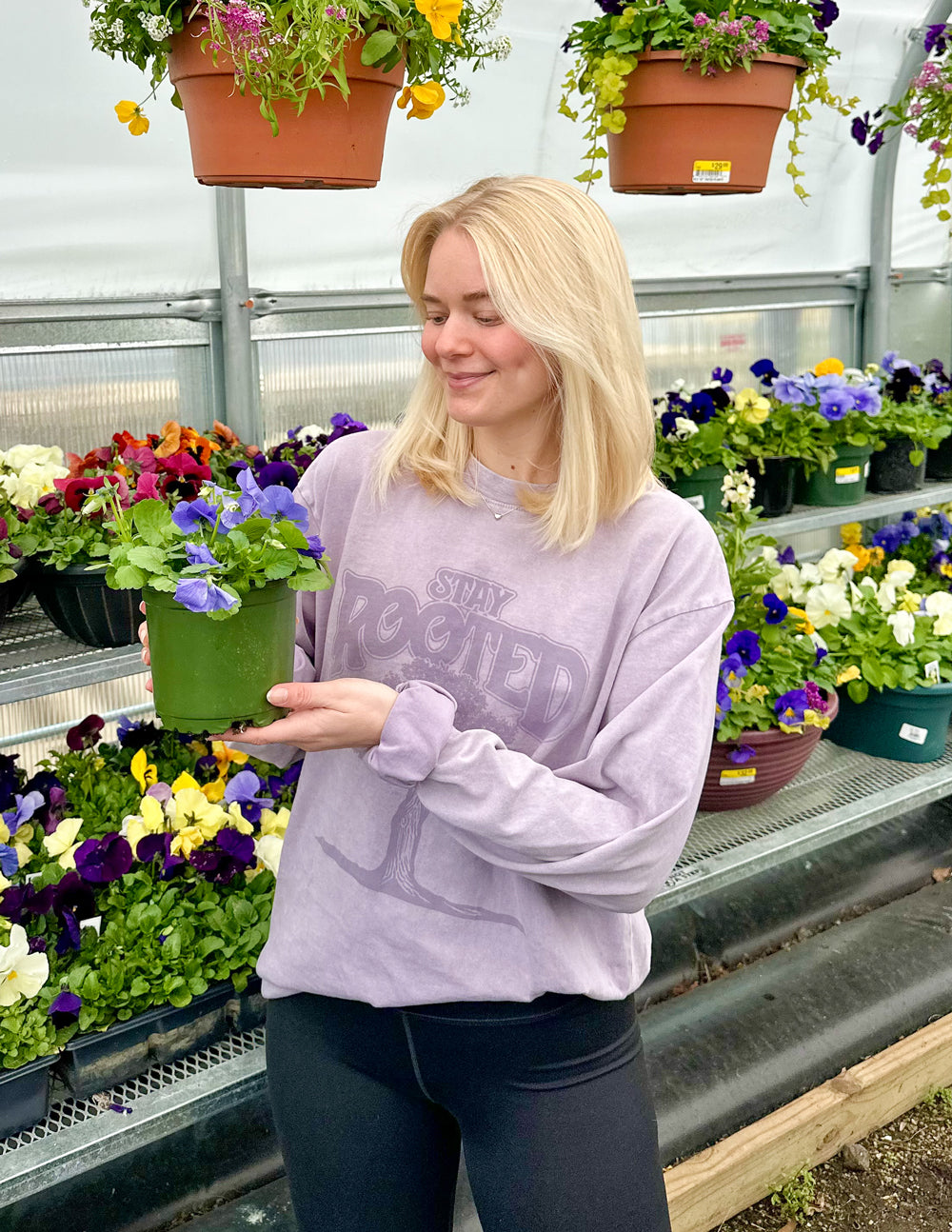 Elevated Faith Christian Apparel T-Shirt in lavender color, perfect for casual wear and expressing faith