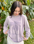 Elevated Faith Christian Apparel T-Shirt in lavender with a tree design promoting a positive message
