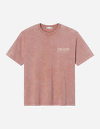 Elevated Faith Christian Apparel T-Shirt in faded pink featuring the word Strength on the front