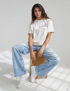 Elevated Faith Christian Apparel T-Shirt in cream with a stylish graphic design