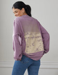Elevated Faith Christian Apparel T-Shirt featuring a mountain graphic on a lavender background