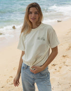 Elevated Faith Christian Apparel T-Shirt in light yellow with The Way text design, perfect for casual wear