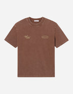 Elevated Faith Christian Apparel T-Shirt in brown with stylish logo detail for casual wear