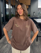 Elevated Faith Christian Apparel T-Shirt in Brown with 'Will Faith' Design for Everyday Wear