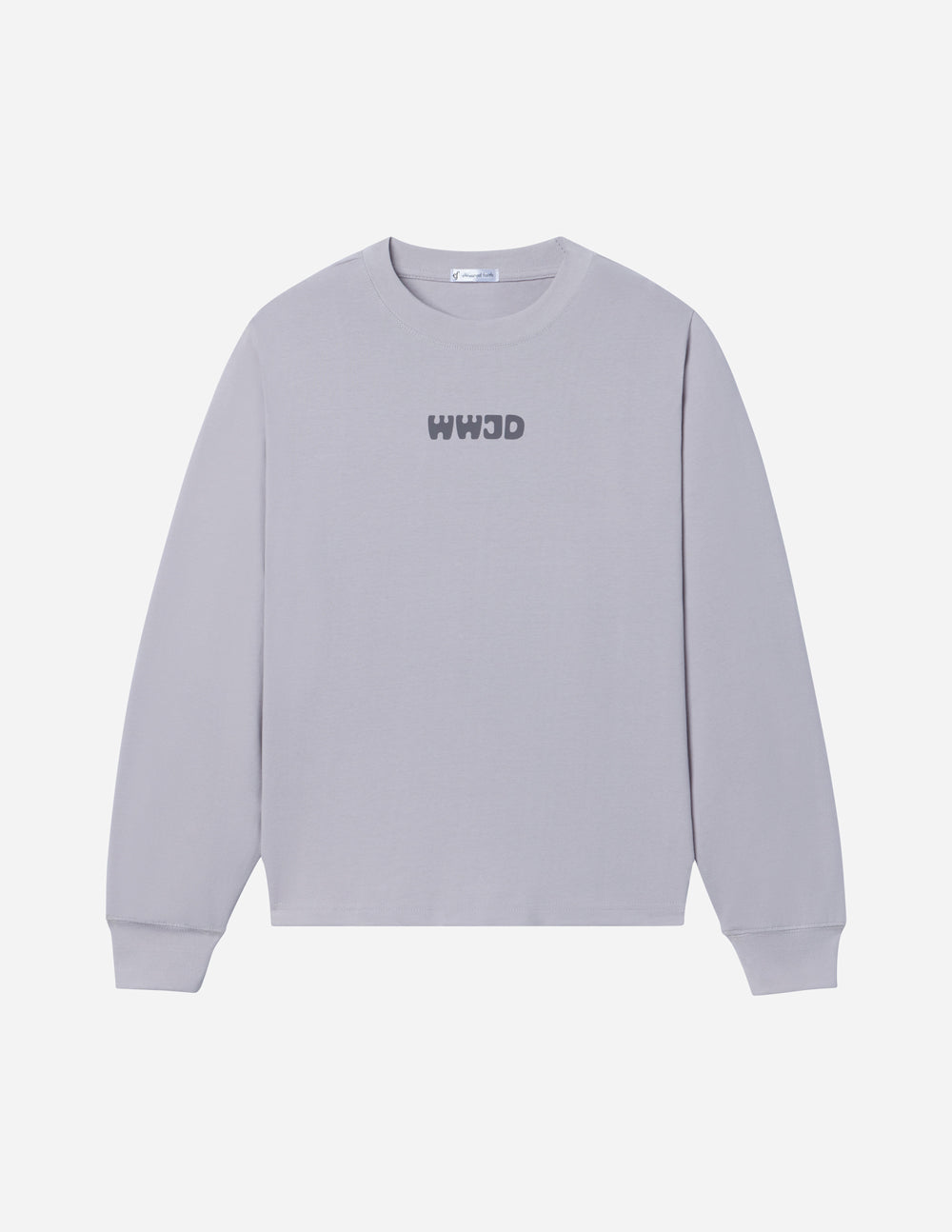 Elevated Faith Christian Apparel T-Shirt in light gray with 'WWJD' graphic on the front