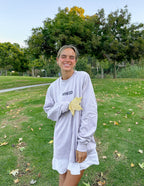 Elevated Faith Christian Apparel T-Shirt in light purple with a casual oversized fit for everyday wear