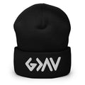 Black Christian Beanie with Stylish Logo for Everyday Wear and Winter Fashion
