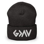 Rep The One Christian Beanie in dark color with stylish logo design for warmth and fashion